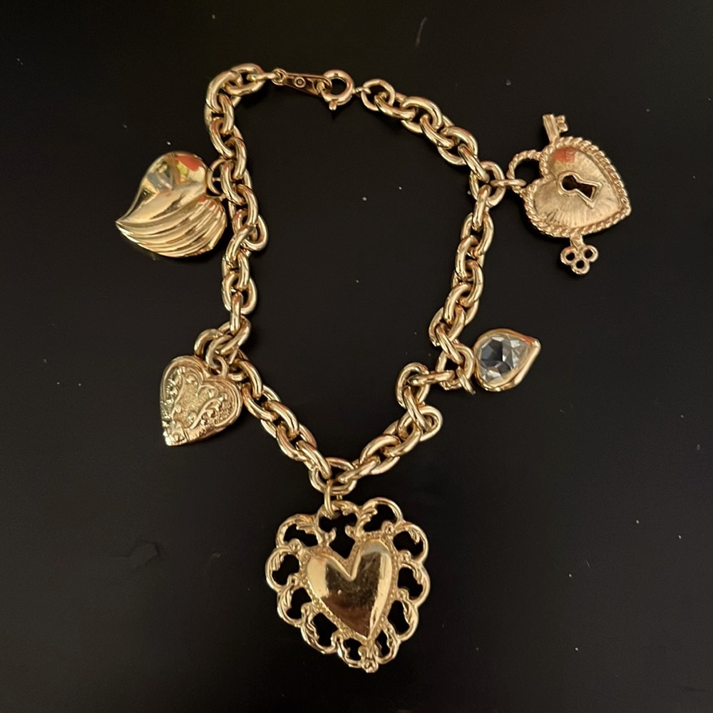 Heart Themed Charm Bracelet